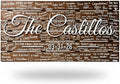 Personalized Wedding Guest Book Alternative - Custom Last Name Wood Sign with 3D Raised Lettering - Rustic Wedding Decor - Large Wood Guest Sign-in Board for Reception - XXLarge 40'x20'