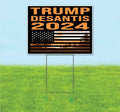 Trump Desantis 2024 (18' x 24') Yard Sign, Quantity Discounts, Multi-Packs, Includes Metal Step Stake, Bandit, New, Advertising, USA | Election, Political, Republican, Vote