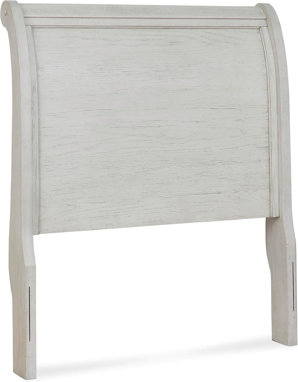 Signature Design by Ashley Robbinsdale Casual Twin Sleigh Storage Platform Bed with 1 Drawer, Foundation or Box Spring Not Needed, White