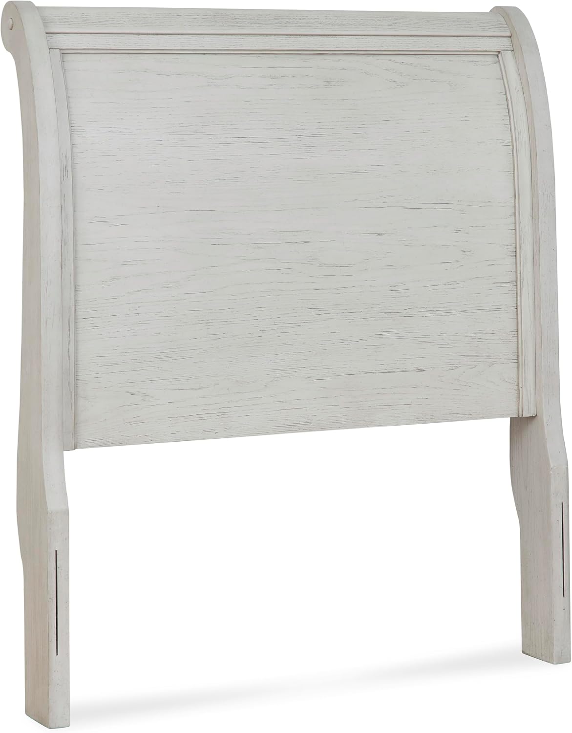 Signature Design by Ashley Robbinsdale Casual Twin Sleigh Storage Platform Bed with 1 Drawer, Foundation or Box Spring Not Needed, White