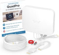 Waveform QuadPro Kit & Lightning Surge Protector Bundle - 4x4 MIMO Panel Antenna for 4G/5G Routers & Gateways for T-Mobile Home Internet, Verizon, AT&T Bundle with 20' and Window Entry Cables & LSP