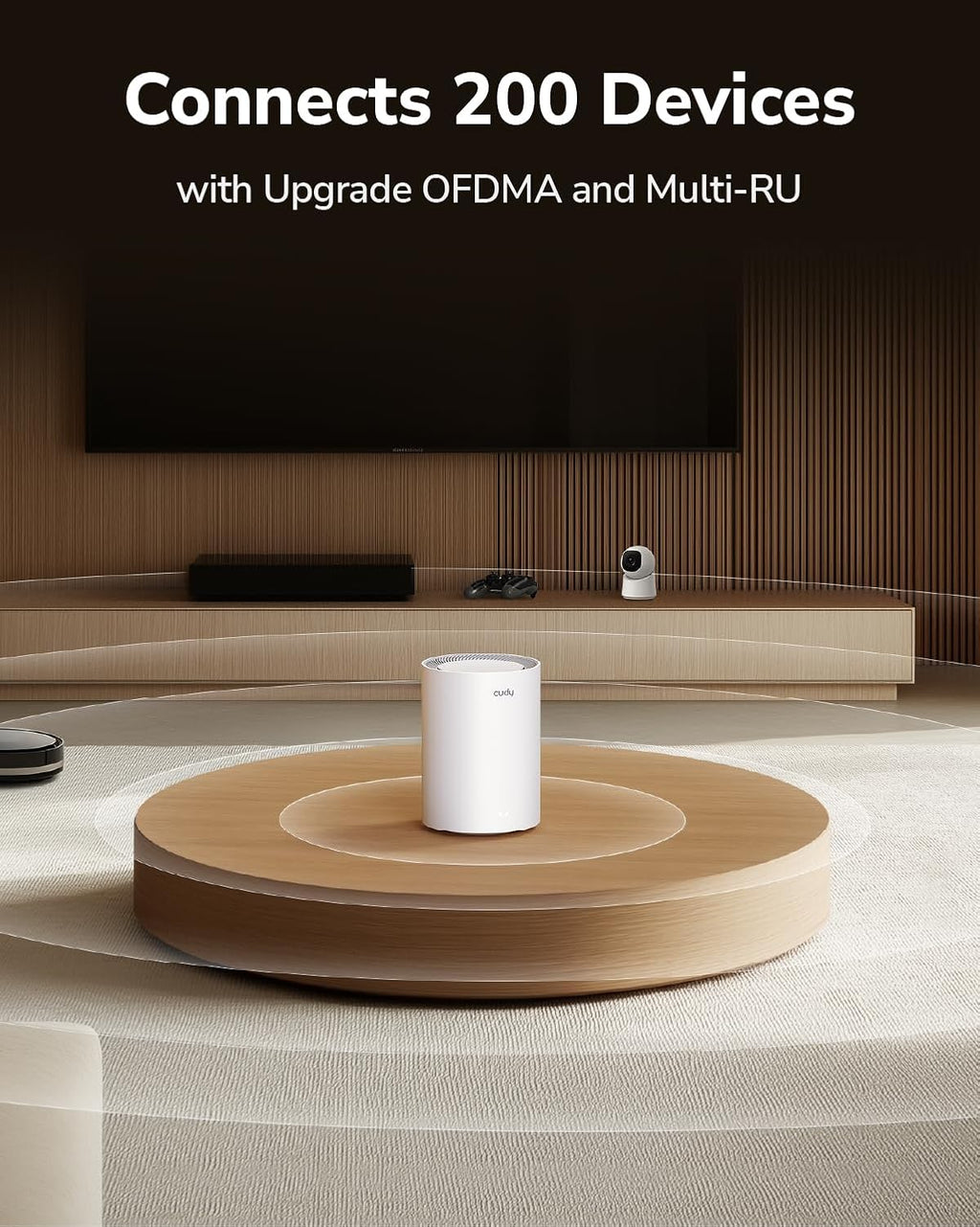 Cudy Dual Band BE3600 WiFi 7 Wi-Fi Mesh System, 3.6 Gbps 160 Mhz, Coverage up to 2900 Sq.ft, 3 Gigabit Ports, Multi-VPN Compatible, Cudy APP Control(M3600 3-Pack)