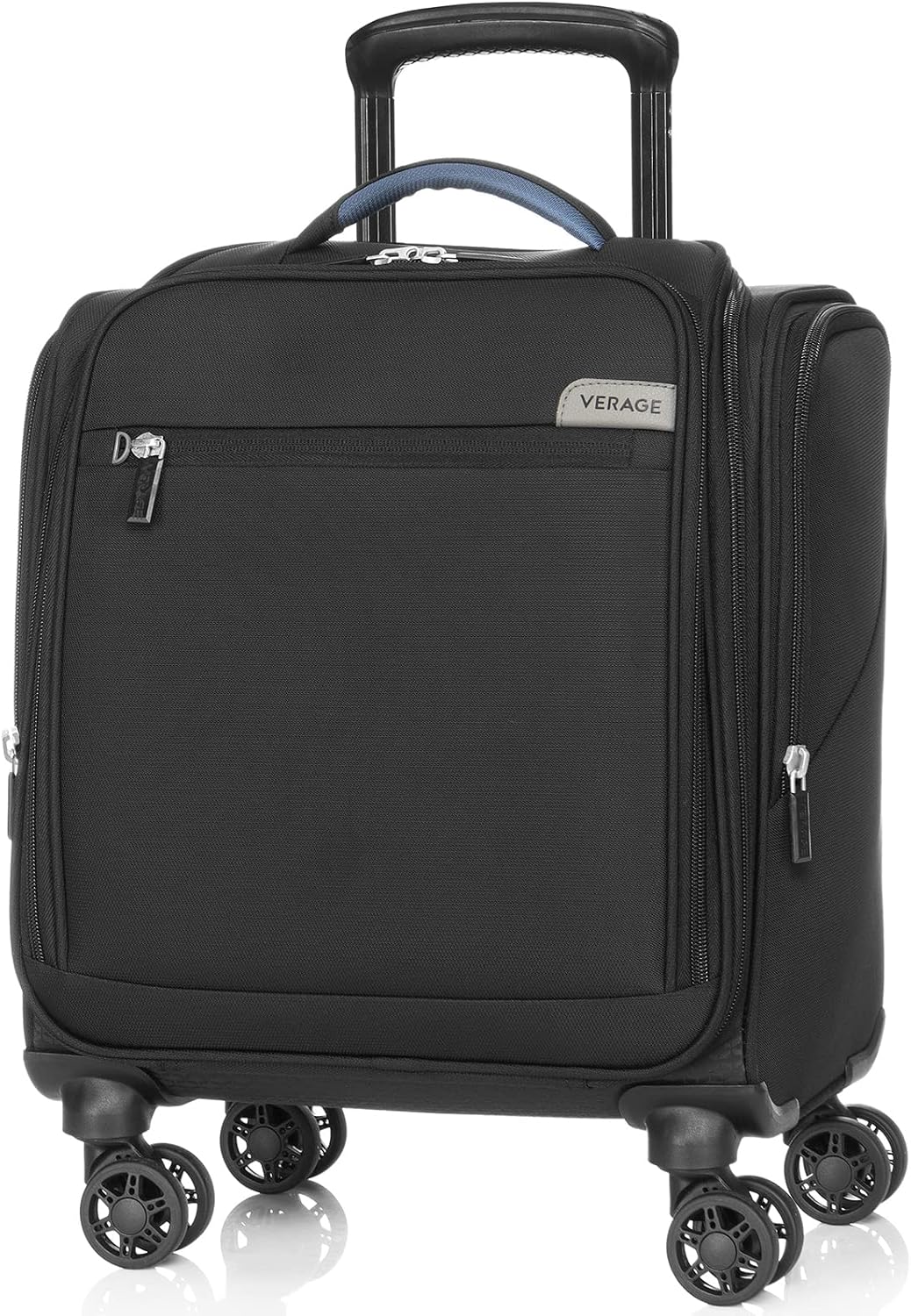 Verage Carry On Underseat Luggage with Wheels & USB Port, 14 Inch Wheeled Spinner Bag Carry-on Luggages for Airlines, Lightweight Suitcase Men Women, Pilots and Crew (14.5-Inch Plus Underseat)