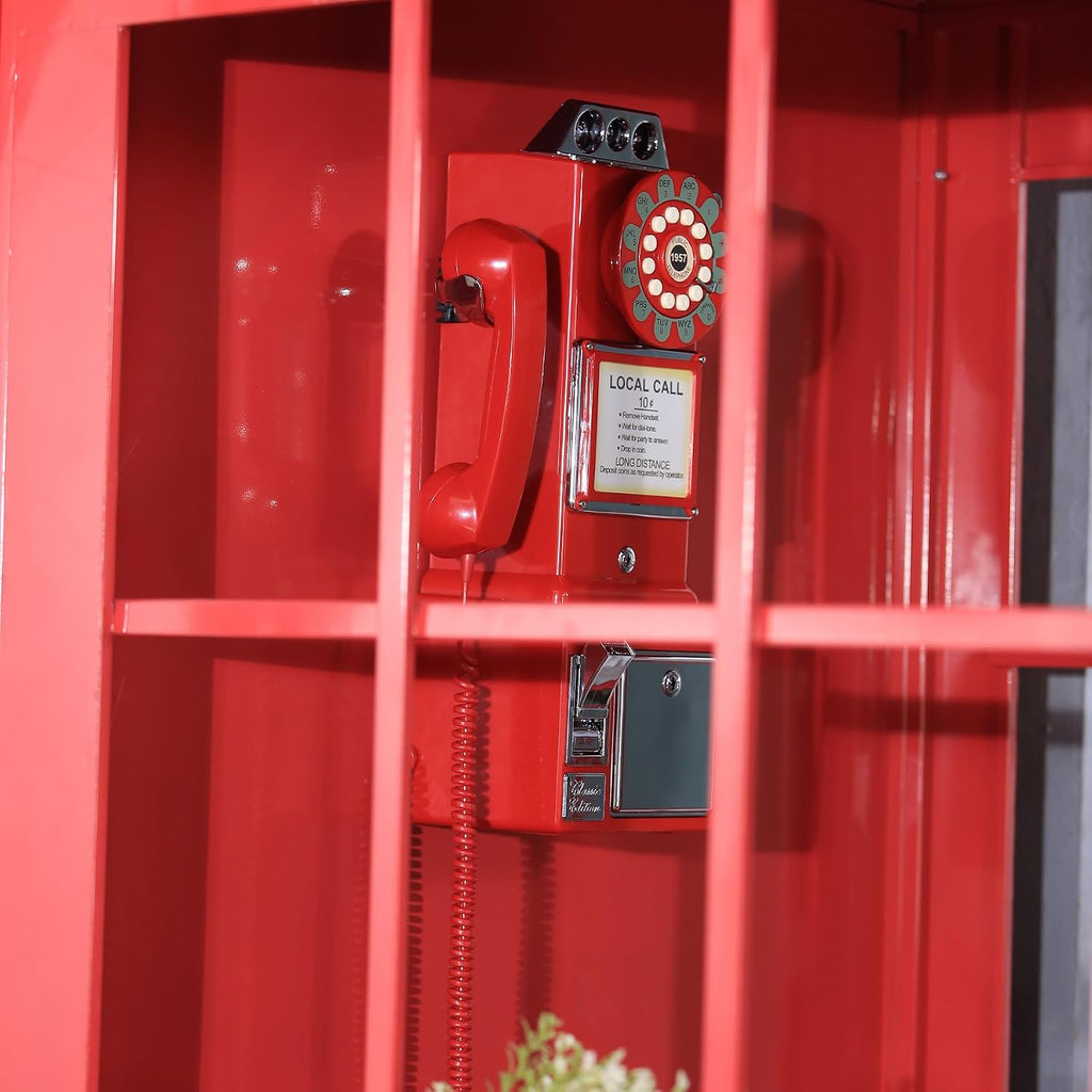 Audio Guest Book Wedding Phone, Audio Phone guestbook, Unique Phone Voice Recorder, Audio guestbook Like Leaving A Voicemail Message, Preserve Your Special Occasions (Antique, Red)