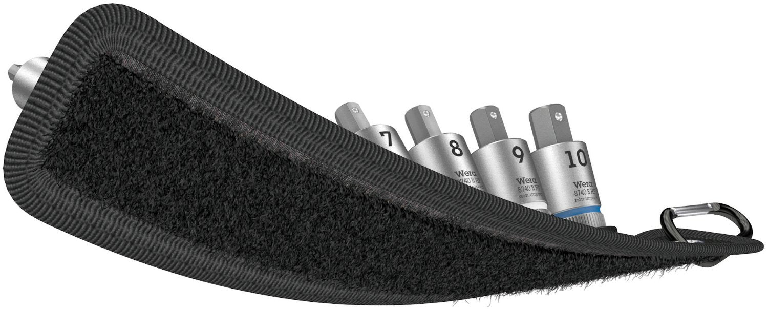 Wera 05003971001 Belt B 2 Zyklop In-Hex-Plus bit socket set with holding function, 3/8' drive, 8 pieces