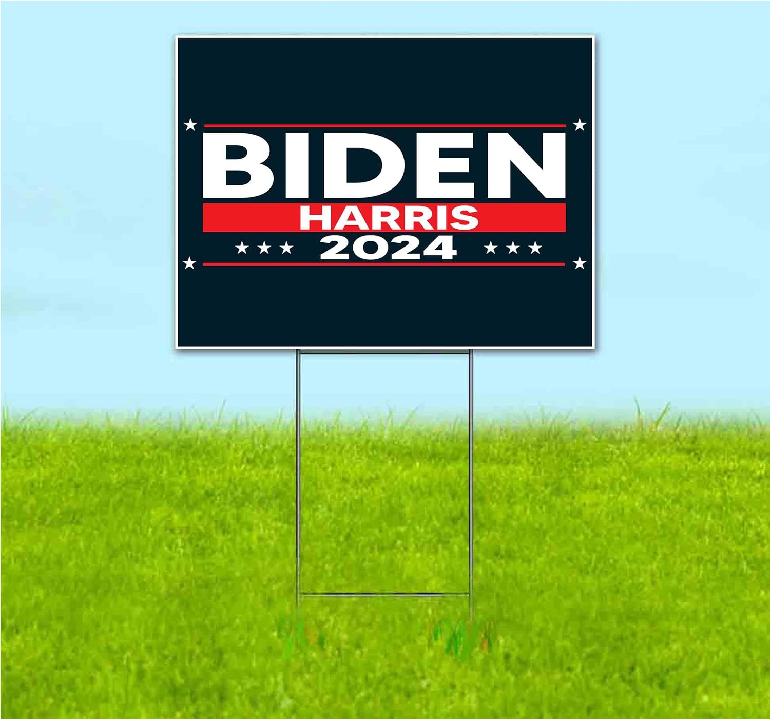 Biden Harris 2024 (18' x 24') Yard Sign, Quantity Discounts, Multi-Packs, Includes Metal Step Stake, Bandit, New, Advertising, USA | Election, Political, Democrat, Vote