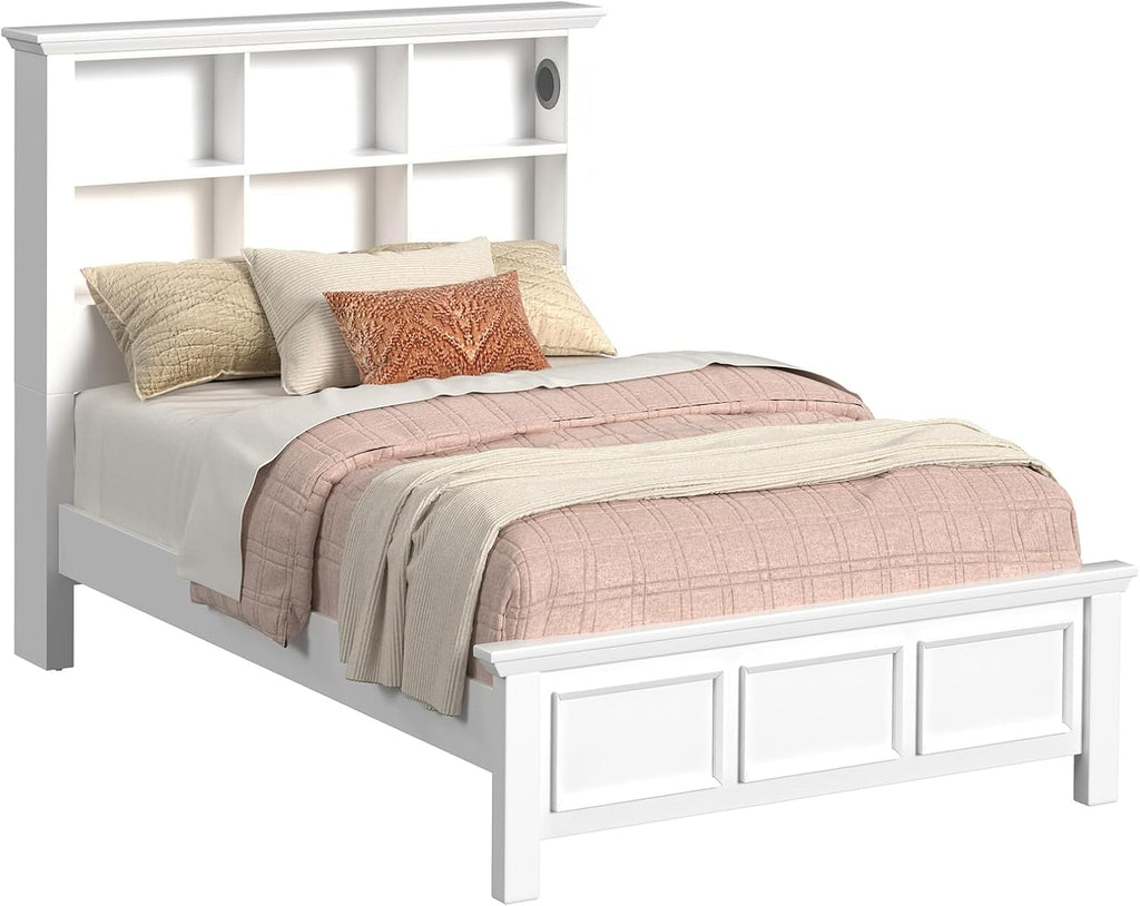Picket House Brooklyn Kids Full Bookcase 3PC Bedroom Set in White