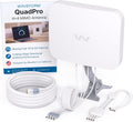 Waveform QuadPro Kit + 30' Total Cable Bundle - 4x4 MIMO Panel for 4G/5G Routers & Gateways for T-Mobile Home Internet, Verizon, AT&T Kit with 1x 20', 1x 10' SMA Cable, Mount, U.Fl adapters