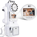 FiayaCom Video Audio Guest Book, Wedding Phone Customized Video Messages,Ideal for a Variety of Memorable Party Occasions (Wall Phone,White)