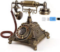 Audio GuestBook Telephone with Classic Retro Craftsmanship for Confessional Wedding Birthday Party Special Events (Bronze)