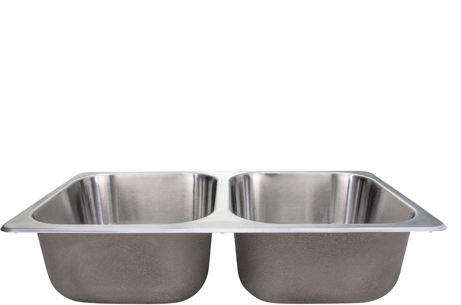 RecPro RV Double Bowl Kitchen Sink | 27' x 16 x 7' | Stainless Steel