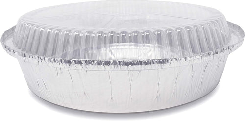 (360 Pack) Premium 6-Inch Round Foil Pans with Plastic Dome Lids l Heavy Duty l Disposable Aluminum Tin for Roasting, Baking, or Cooking