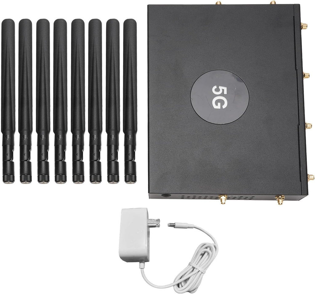 EBTOOLS WiFi 6 CPE Router, 5G NR SA NSA Modem 4.67Gbps Ultra Fast Speed, 4x4 MU MIMO OFDMA Technology for 100 Devices, with SIM Card Slot WAN LAN Ports, for Gaming Video Conferencing (US)