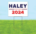 Haley 2024 (18' x 24') Yard Sign, Quantity Discounts, Multi-Packs, Includes Metal Step Stake, Bandit, New, Advertising, USA | Election, Political, Republican, Vote