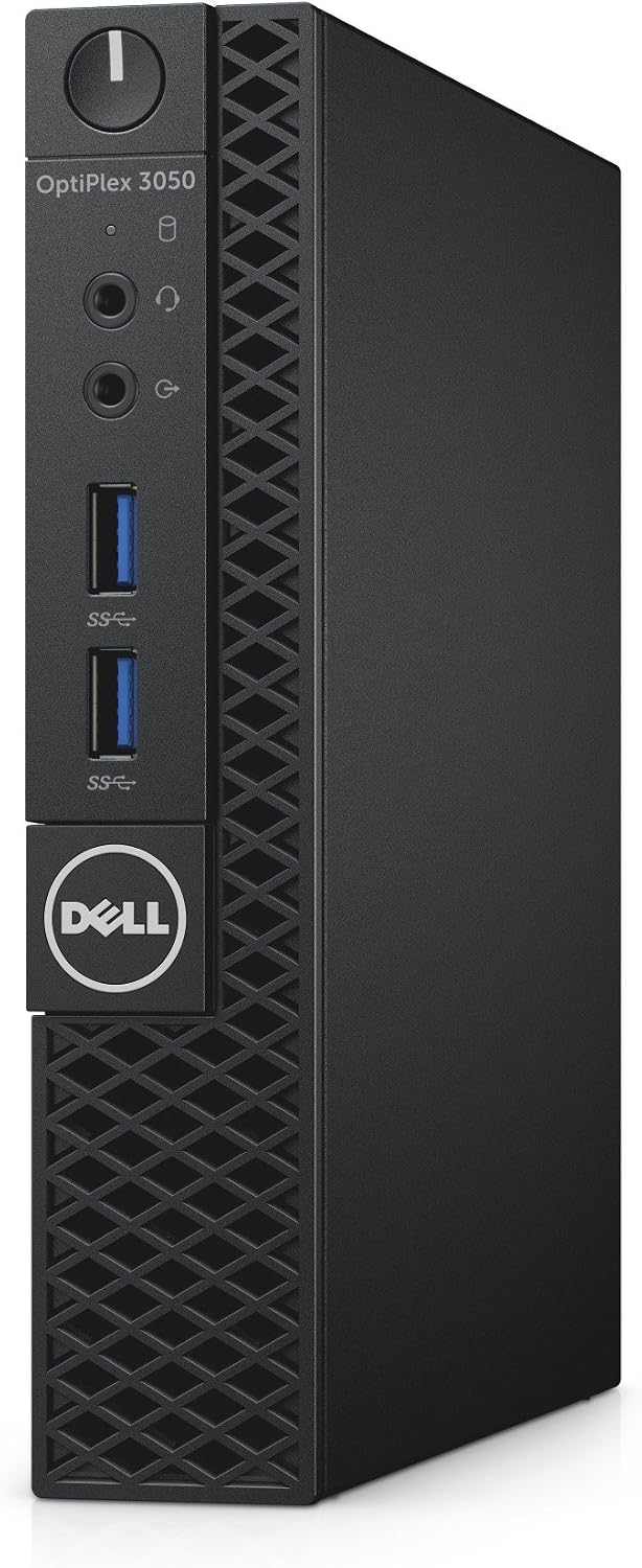 Dell P24VV OptiPlex 3050 Micro Form Factor Desktop Computer, Intel Core i5-7500T, 8GB DDR4, 500GB Hard Drive, Windows 10 Pro,Black
