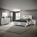 Soul Full 4PC Bedroom Set Made with Wood and Drawers in White BO16