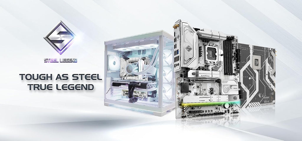 ASRock Intel Core Ultra Z890 Steel Legend WiFi 7 ATX LGA1851RL-ILM Motherboard DDR5 M.2 PCle 5.0 ARGB SATA3 6.0 Gb/s Thunderbolt