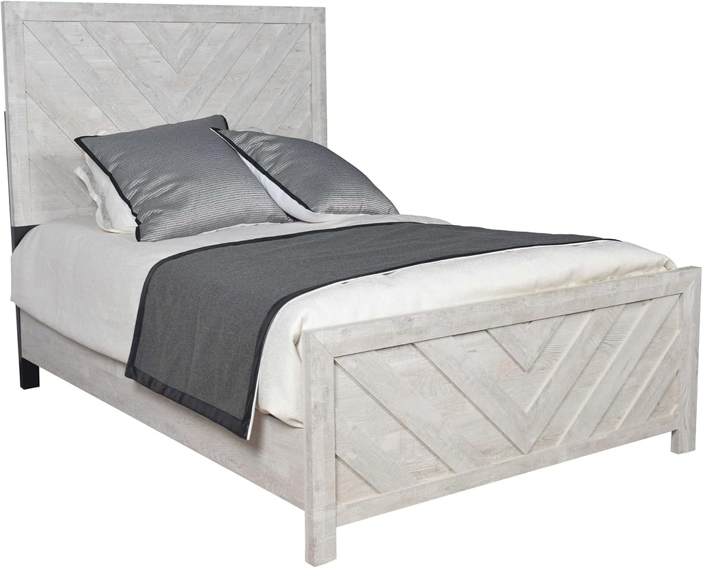 Full 4PC Storage Bedroom Set Made with Wood in Natural