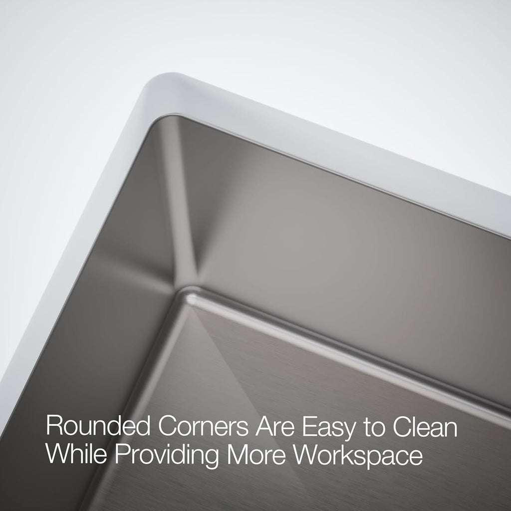 KOHLER Strive 29-1/2' Undermount Double-Bowl Kitchen Sink, Includes Accessories, 16-Gauge Stainless Steel, SilentShield® Sound Absorption, K-33154-NA