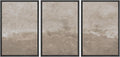 SIGNWIN Framed Canvas Print Wall Art Set Neutral Sand Minimalist Beige Abstract Illustrations Modern Scenic Colorful Ultra for Living Room, Bedroom, Office - 16'x24'x3 Black