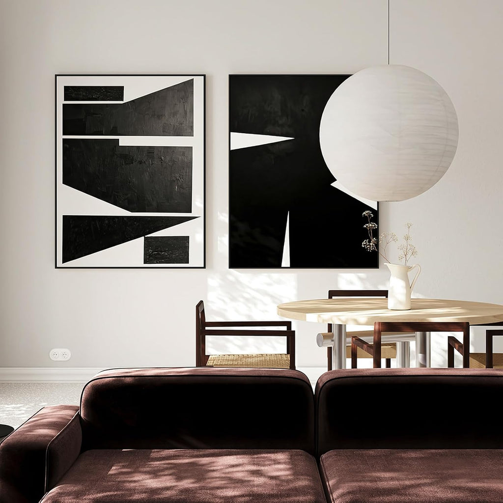 Floater Frame for 24x60 Canvas Paintings with 1.5' Deep, DIY Metal Floating Frame for Artists Designers Abstract Artwork, Modern Home Office Wall Decor (Black)