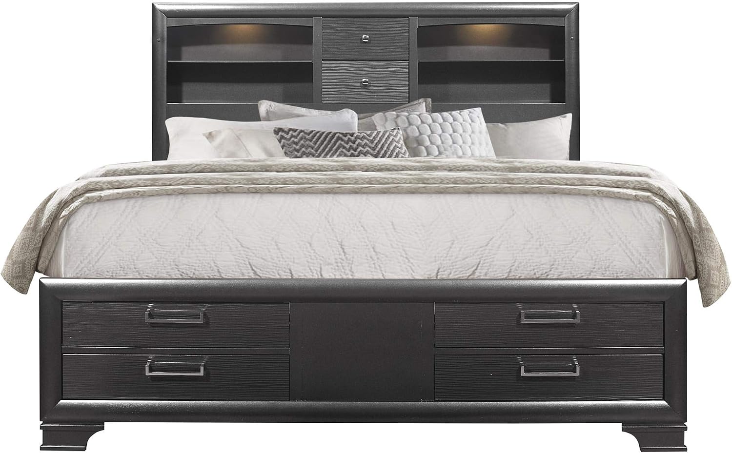 Grey 5pc Full Bedroom Set