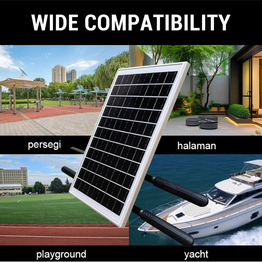 Solar Powered 4G LTE Modem Router with 25600mAh Battery, Outdoor WiFi Extender Booster, IP66 Water Proof Design, 164ft Coverage, 15W Solar Panel SIM Slot for Camping, RVs, Trail