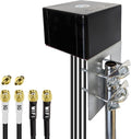 Maswell Combo 2X2 MIMO Antenna, Up to 6dBi, Omni 600-8000MHz, MIMO WiFi Networking and MIMO 3G 4G LTE 5G for Hotspots, Routers, Gateways, Verizon, AT&T, T-Mobile Home Internet, WiFi 7 Ready (Full Kit)
