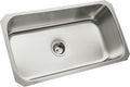 STERLING 11600-NA 32-Inch McAllister 32-Inch by 18-Inch Under-Mount Single Bowl Kitchen Sink, Stainless Steel