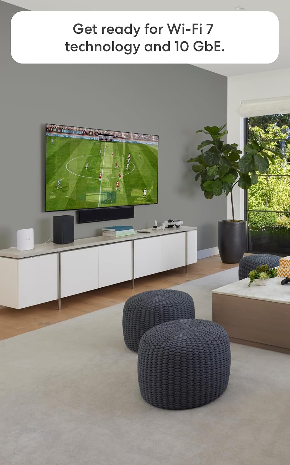 Amazon eero Max 7 mesh wifi system with 1 month free eero Business (auto-renews annually) - Supports internet plans up to 10 Gbps, Coverage up to 5,000 sq. ft., Connect 500+ devices, 2-pack