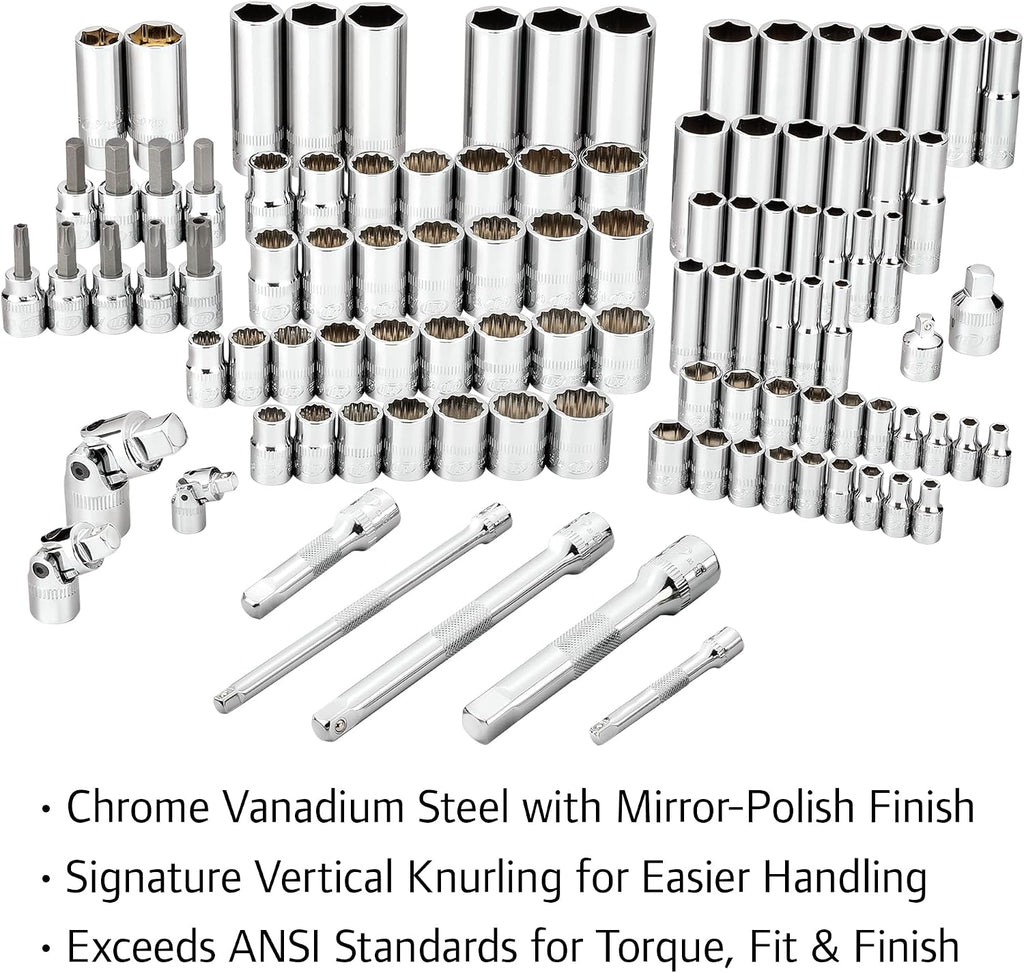 Ingersoll Rand 205 Pc. SAE/Metric Master Mechanics Tool Set- 752022