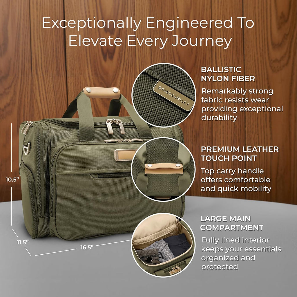 Briggs & Riley Travel Duffel Bag - Weekender & Overnight Luggage for Women & Men, Softside Bag
