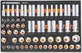 GEARWRENCH 67 Piece 1/2' Drive Master Metric Chrome Socket Set in Foam Storage Tray - GWMSSKT12MM