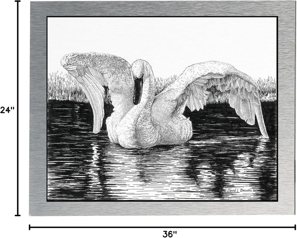 AlumaComp Aluminum Archival Painting & Mounting Panel, 24x36, Double-Sided, 100% Archival, Acid-Free, 4mm Thick, for All Media - Ideal for Professional Photographers, Fine Artists, Graphic Artists