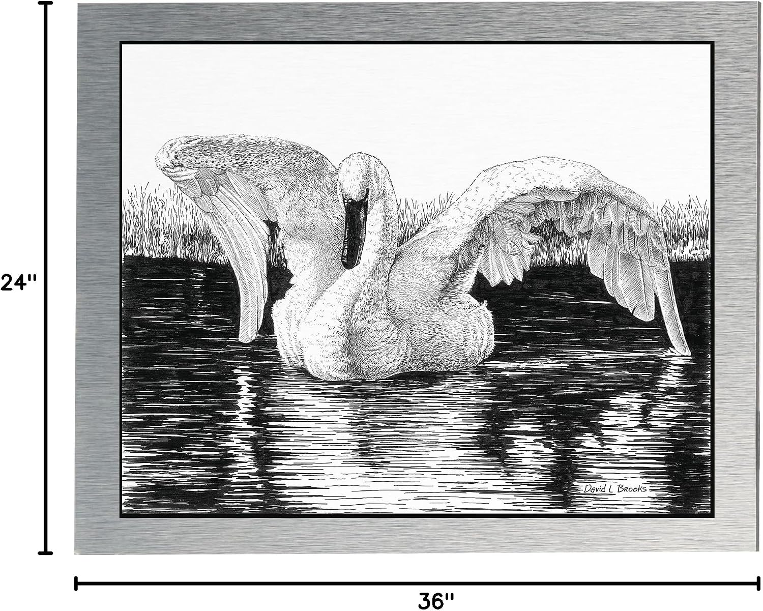 AlumaComp Aluminum Archival Painting & Mounting Panel, 24x36, Double-Sided, 100% Archival, Acid-Free, 4mm Thick, for All Media - Ideal for Professional Photographers, Fine Artists, Graphic Artists