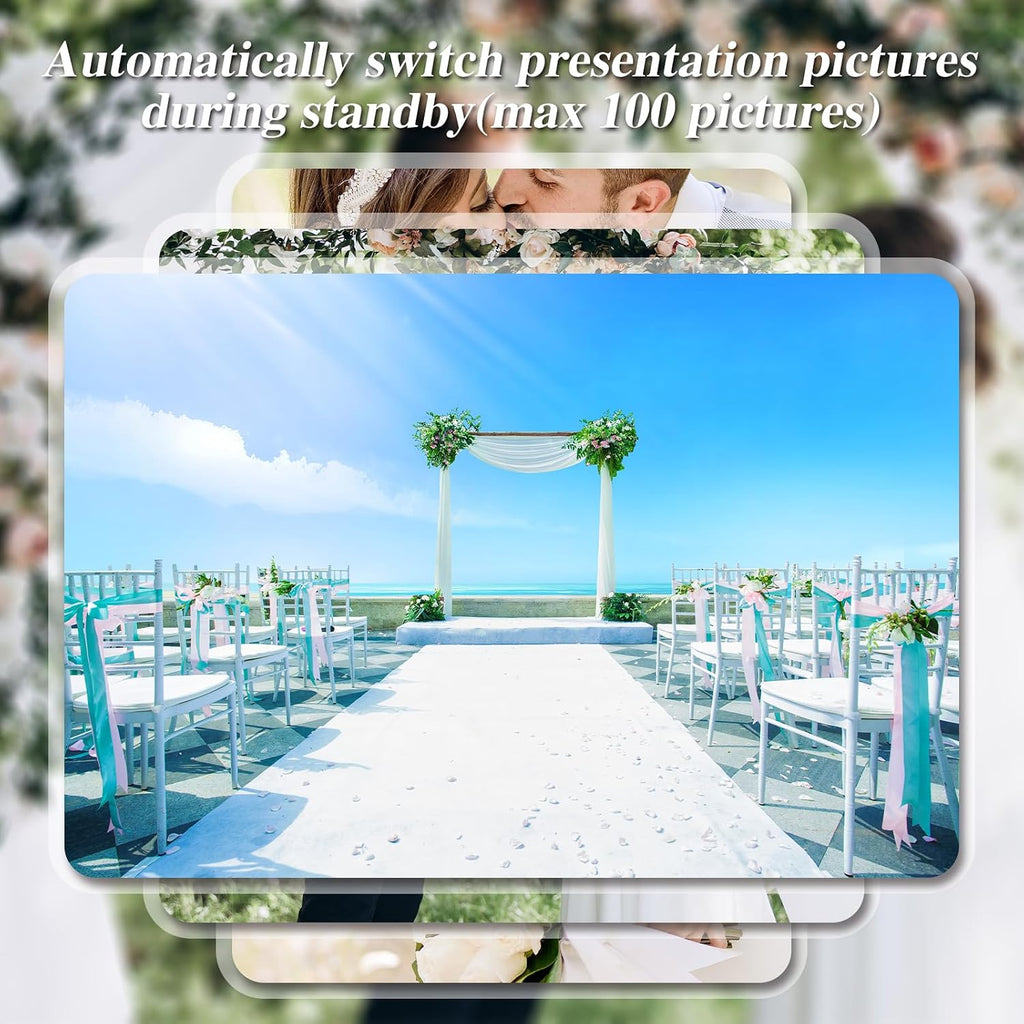 UKBW Video Audio Guest Book Phone, 1080P Video GuestBook Wedding Phone, 32G SD Card Customized Video Audio Guest Book Alternatives with Lens Recording for Birthday Party Anniversary Engagement