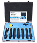 Accusize Industrial Tools 5/8'' Shank 7 Pc Indexable Carbide Turning Tool Set in Fitted Box, 2387-2005
