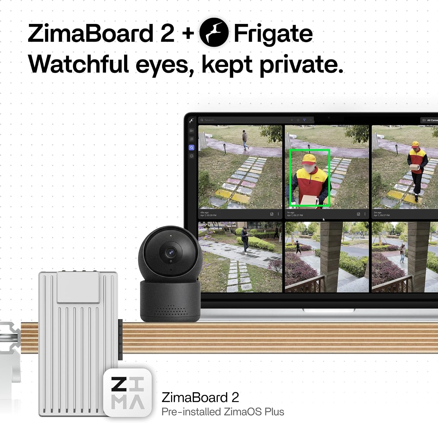 ZimaBoard 2 1664 x86 Home Server, Quad-Core N150, 16GB DDR5, 64GB eMMC, PCIe 3.0×4 Expansion, Dual 2.5GbE & Dual SATA3.0, Low-Power 24/7 Fanless, All-in-One NAS/Router/Docker/Home Lab with ZimaOS