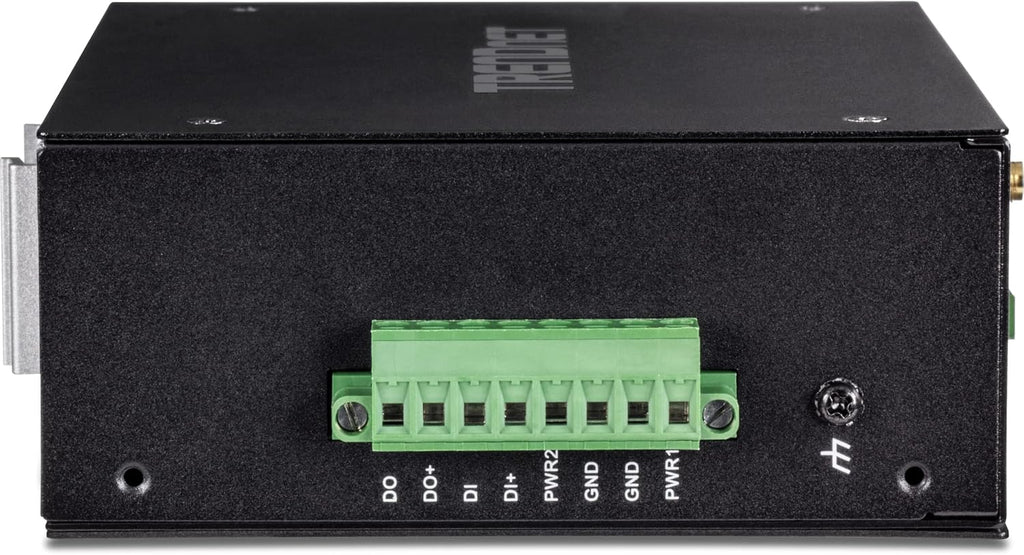 TRENDnet Industrial AC1200 Wireless Gigabit PoE+ Router, TI-WP100, IP30 Housing, Dual-WAN, Dual-Band WiFi, VPN, Inter-VLAN Routing