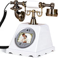 FiayaCom Video Audio Guest Book Wedding Phone,1080P HD Video Phone Guestbook, Preserve Your Special Occasions, Ideal for Wedding Bridal Shower, Birthday, Graduations, Baby Shower(Retro White)