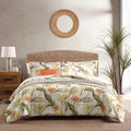 Tommy Bahama - King Comforter Set, Soft Woven Bedding with Matching Pillowcases & Bonus Throw Pillows, Medium Weight for Year Round Comfort, 5 Piece Bed Set (Birds of Paradise Off-White)