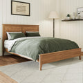 King Size Wood Bed Frame and Headboard, Modern Retro Seadrift Platform Beds Frames, Sturdy and Durable Design Rustic Wooden Bedroom Set, Easy Assembly, No Box Spring Needed (Seadrift, King)