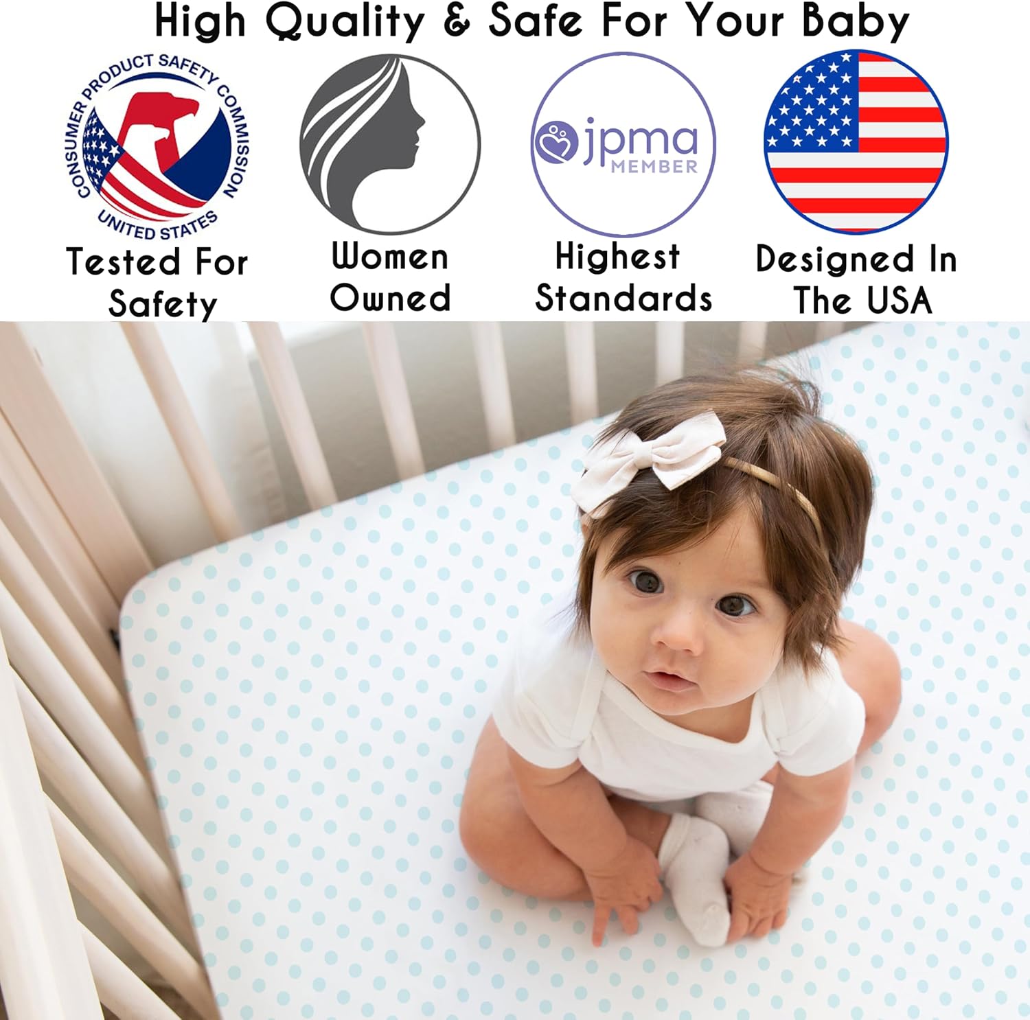 Sweet Jojo Designs 4-Piece Baby Crib Bedding Set (Pink/Blue Boho Floral) for Girls, Infants/Nursery incl. Blanket, Fitted Sheet, Skirt, Diaper Stacker (Watercolor, Rose, Polka Dot, Shabby Chic, Navy)