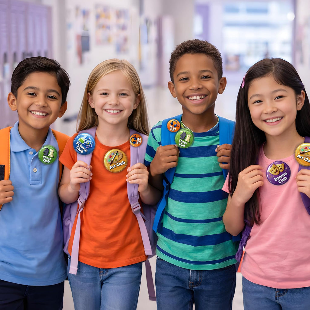 Custom Button Pins - Personalized Photo, Logo & Text Button Pins, Sizes 1, 1.5, 2.25, 3 & 3.5 Inch, Bulk 5-1000 Pcs, Pinback Buttons for Graduation, Campaigns & Events