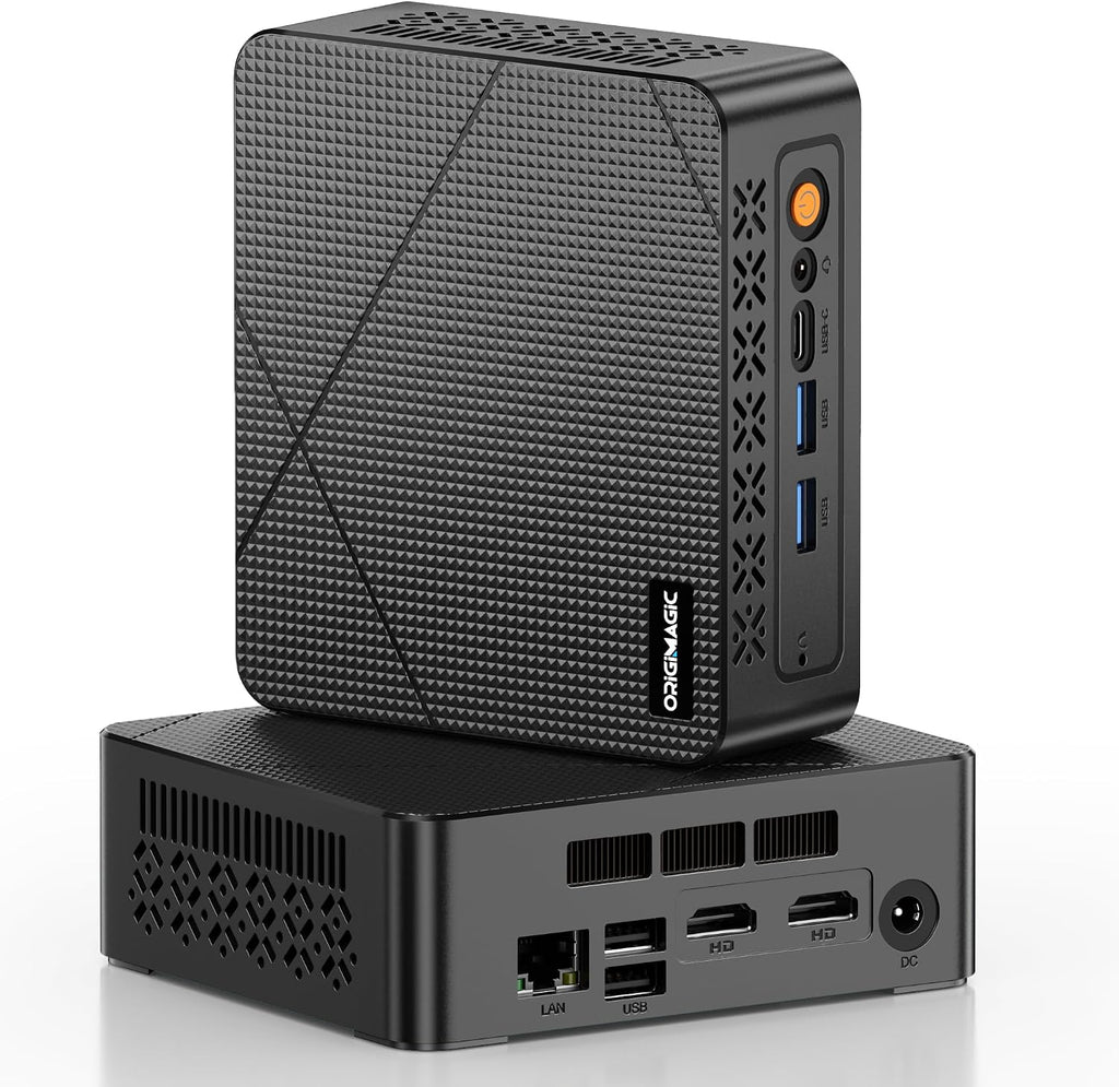 C3 Mini PC Intel Core i3 5005U, 8GB 1600MHz DDR3L RAM 512GB SSD, Dual HDMI, USB3.2 Type A, USB-C/WiFi/BT 5.0, Business Office Mini Computer, Installed Windows 10(Cannot Upgraded)