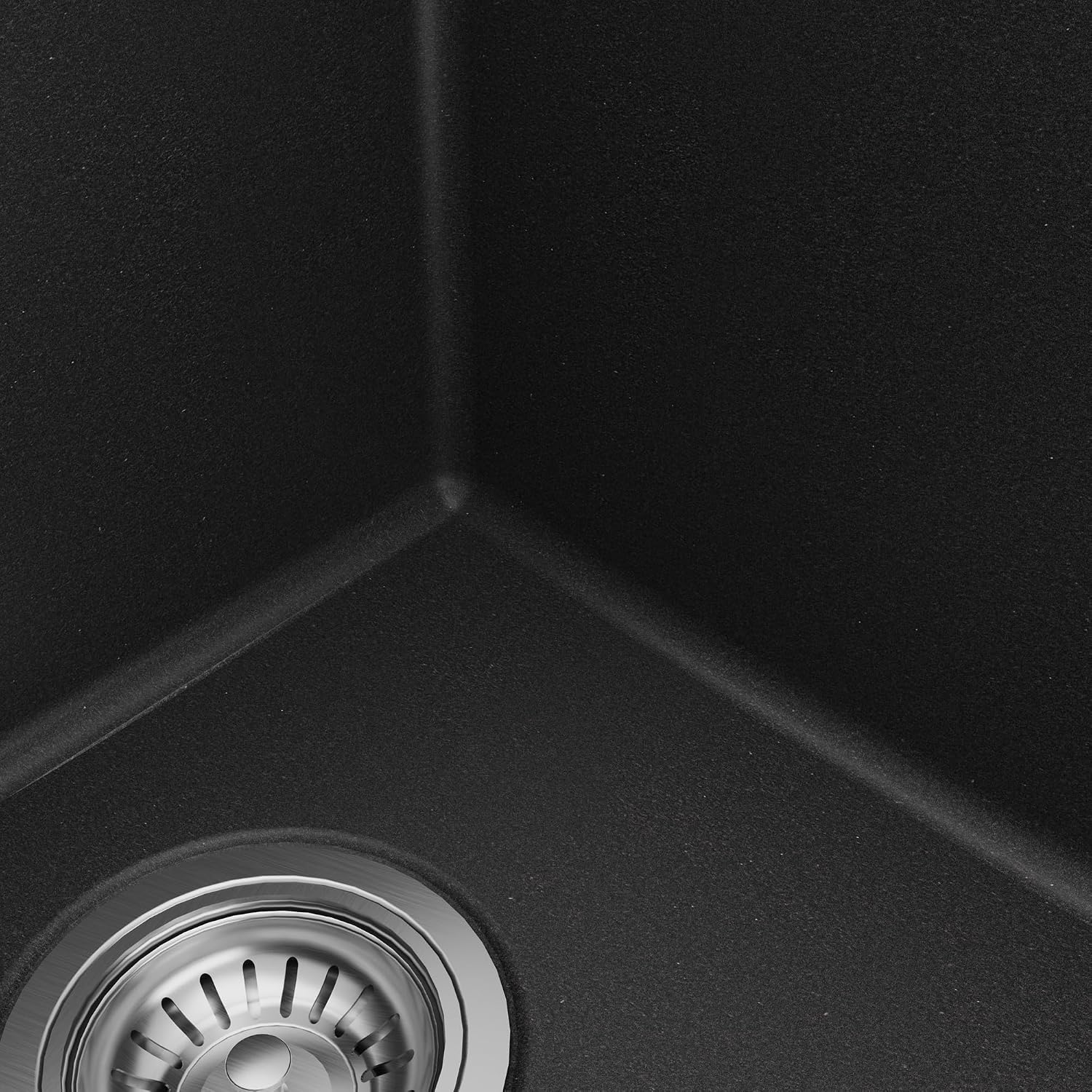 Karran QU-810 32' Undermount Double Bowl Quartz Kitchen Sink Kit, Black Composite, Equal Bowls, Scratch Resistant, Heat Safe, Noise Reducing, Includes Grids & Strainers