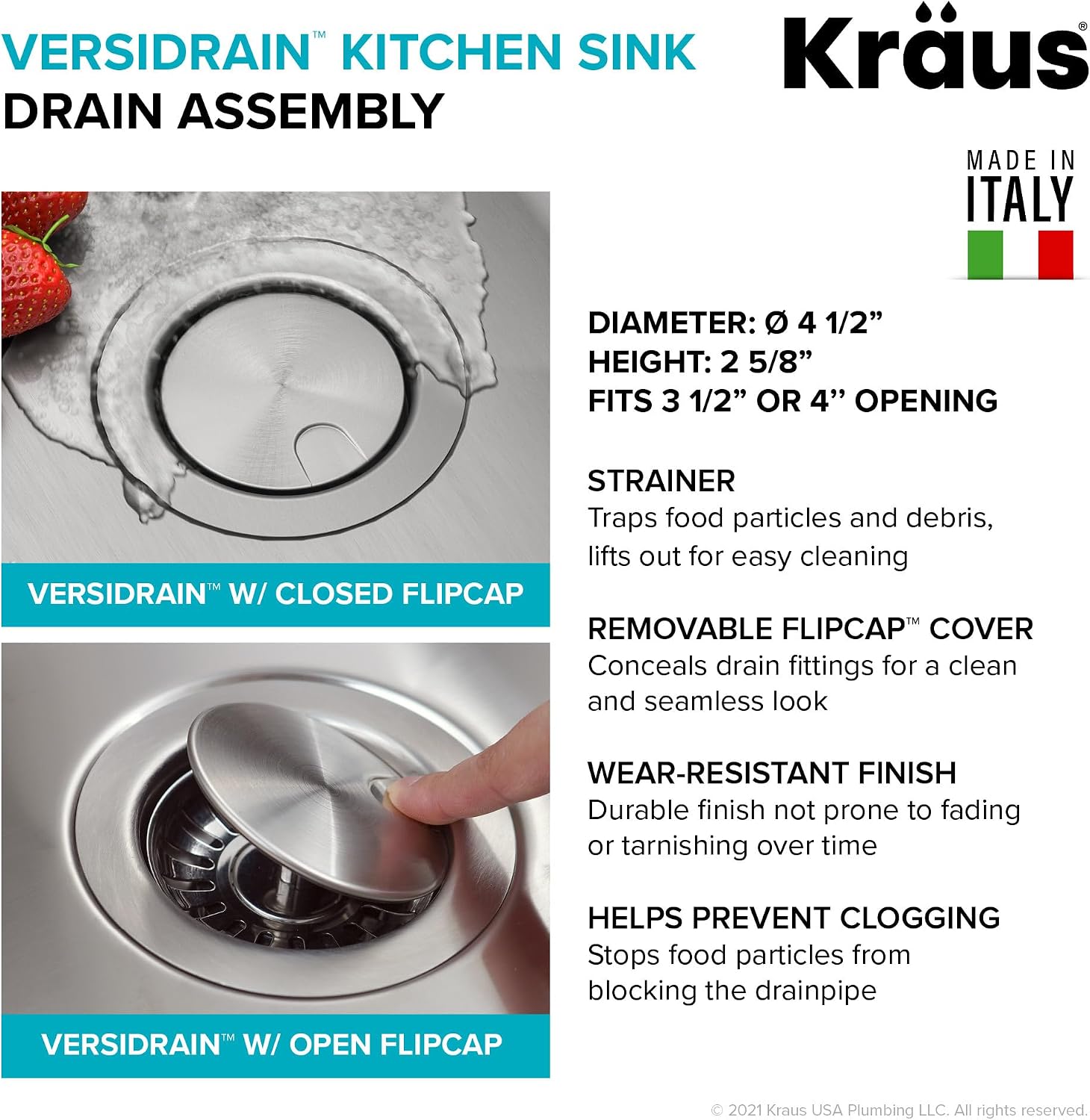 KRAUS Dex 33-inch Undermount 16 Gauge Stainless Steel Double Bowl Kitchen Sink, KA1UD33B