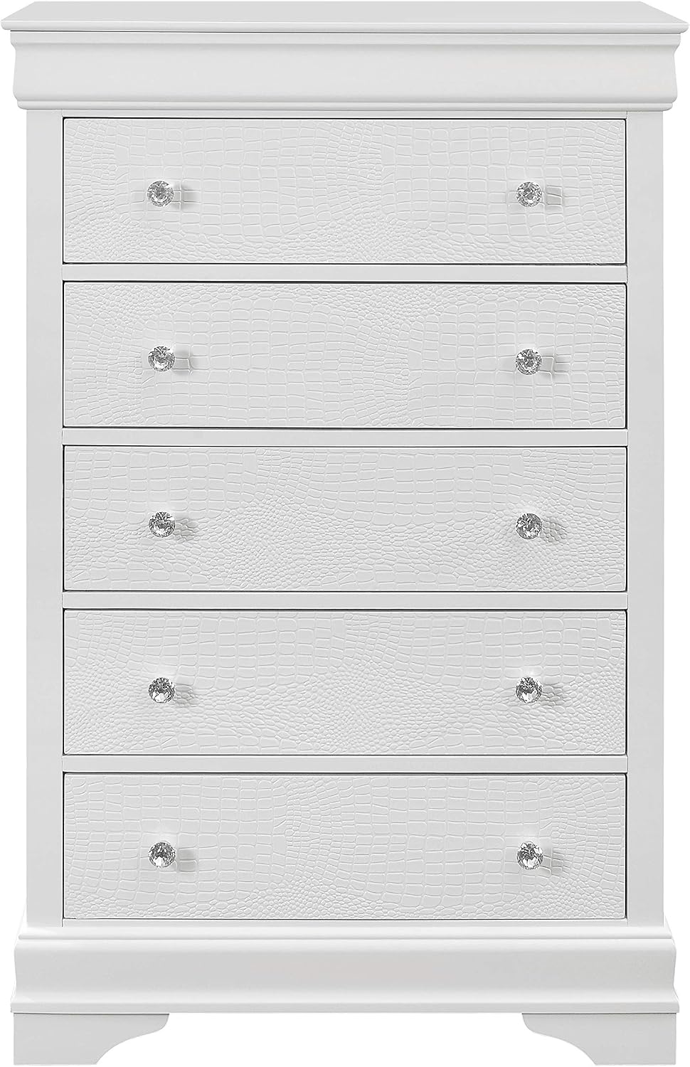 White Full 5PC Bedroom Set