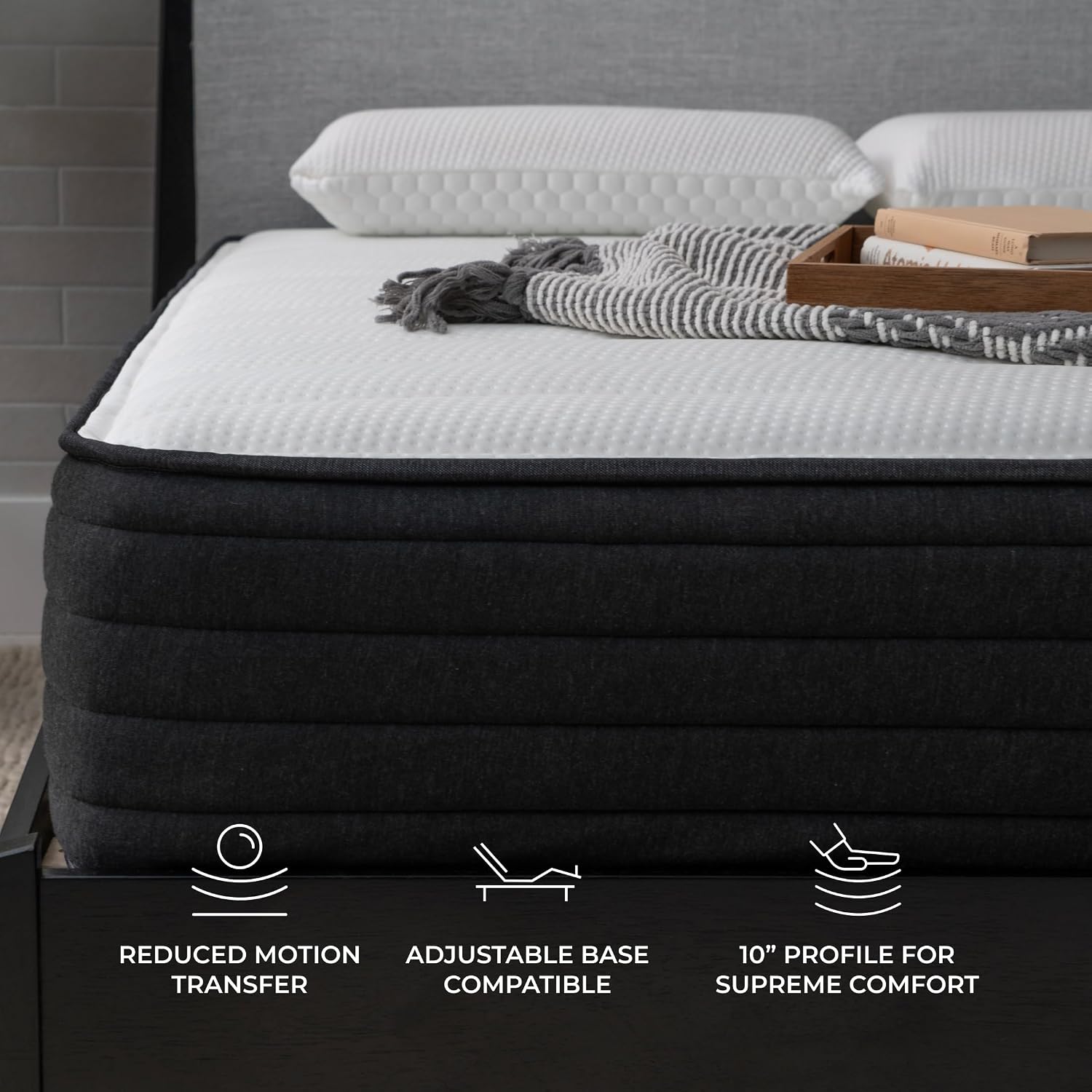 Brooklyn Bedding Select 10' Gel Memory Foam Hybrid Mattress, Twin