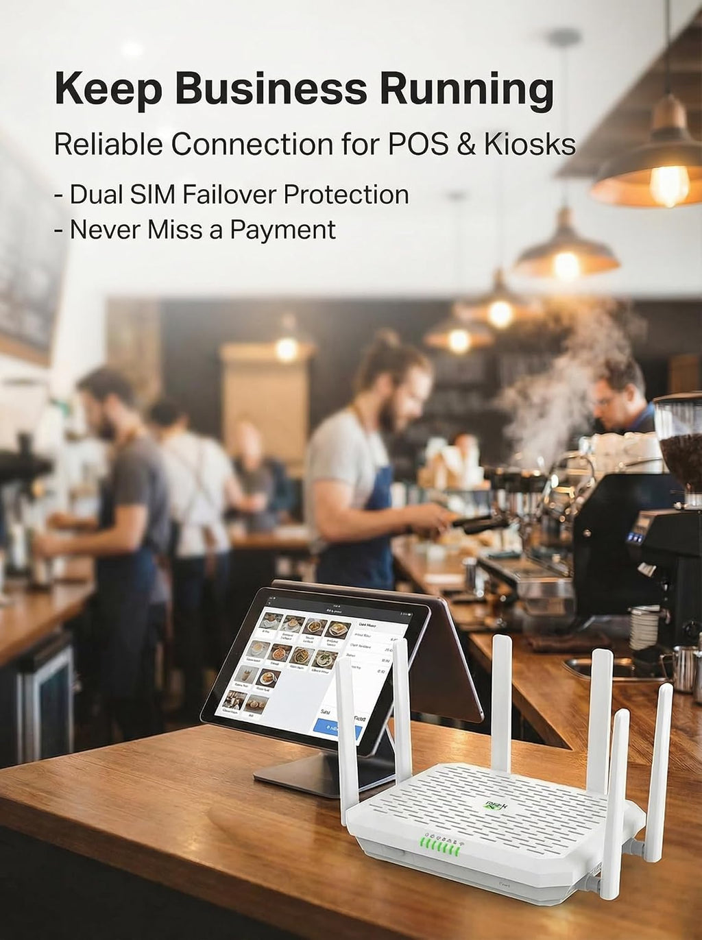 InHand Networks 5G Router BE4200 WiFi 7 Cellular Router,Certified by Verizon,AT&T,T-Mobile,Dual SIM Failover, AI-Driven Cloud Managed,2x2.5GbE Ports,Internet for RV,Mobile Business,Rural Home & Office